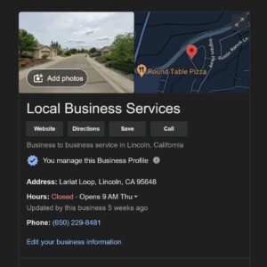 Local Business Services